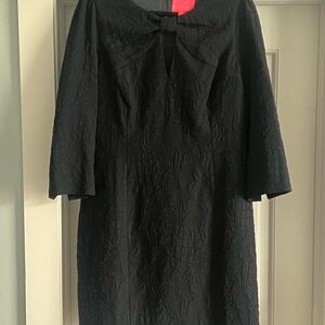 Lilly Pulitzer Black Textured Long Sleeve Dress